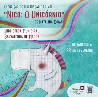Exposição de ilustração do livro Nico: O Unicórnio